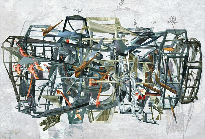 Choreographed Landscape Mixed Media 140329 68cmx107cm