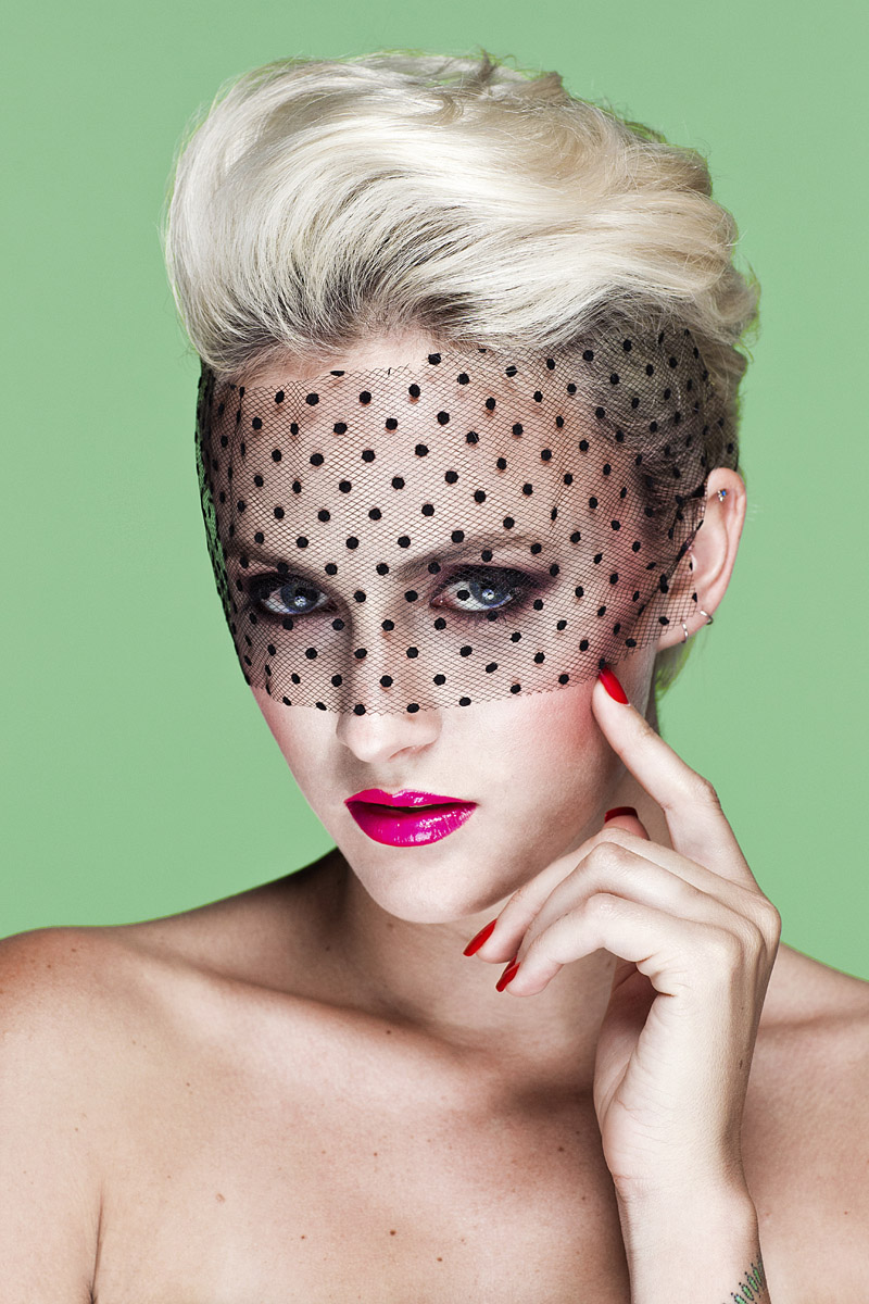 Polka dot sheer netting