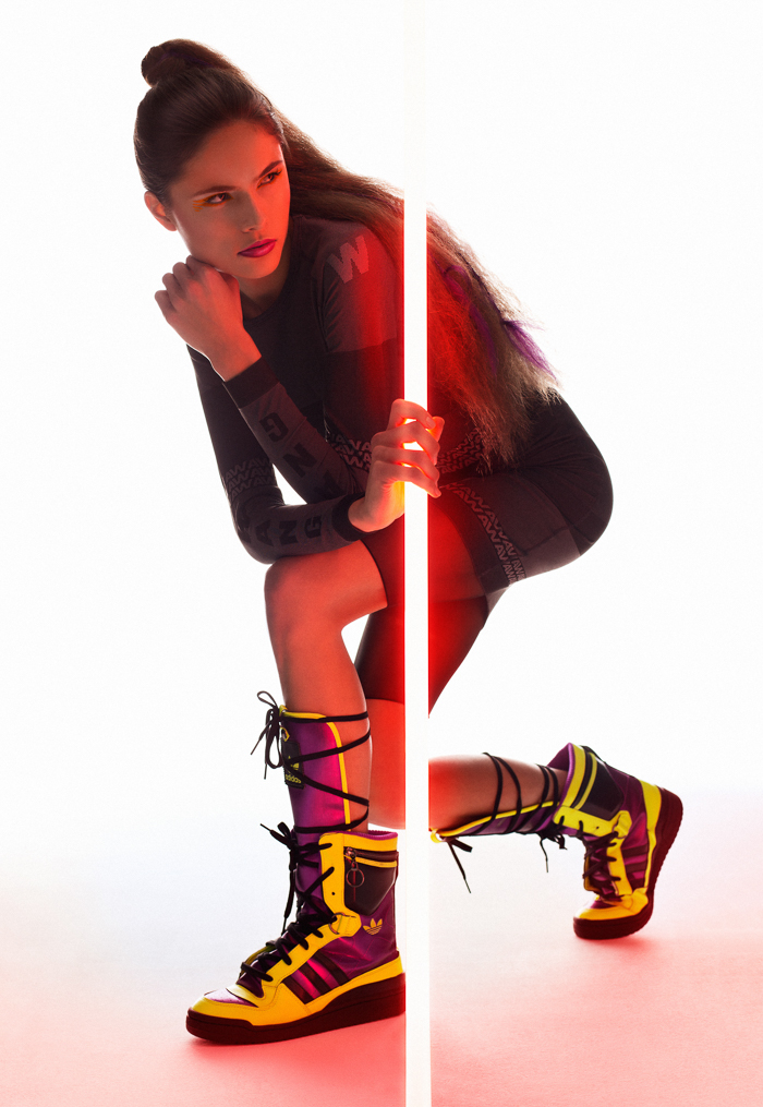 Dress: Alexander Wang x H&M / Shoes: Adidas by Jeremy Scott
