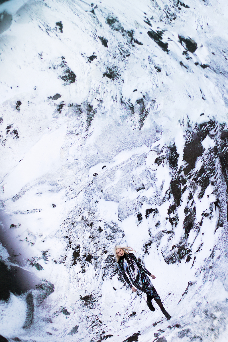 Dress: Hildur Yeoman, Shoes: Stylist’s personal collection