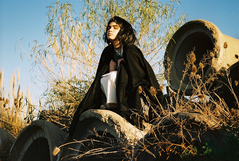 Cape: Saralegui, Shirt&Skirt: Bastardo ba, Vest: Nasif, Necklace: Cruda.