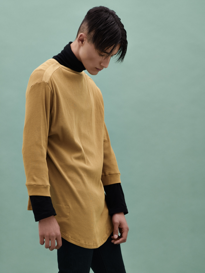 Polar Neck WOOLWORTHS, Camel Top (worn back-to-front) SGT PEPPER at EGALITY, Black Pants TOPSHOP