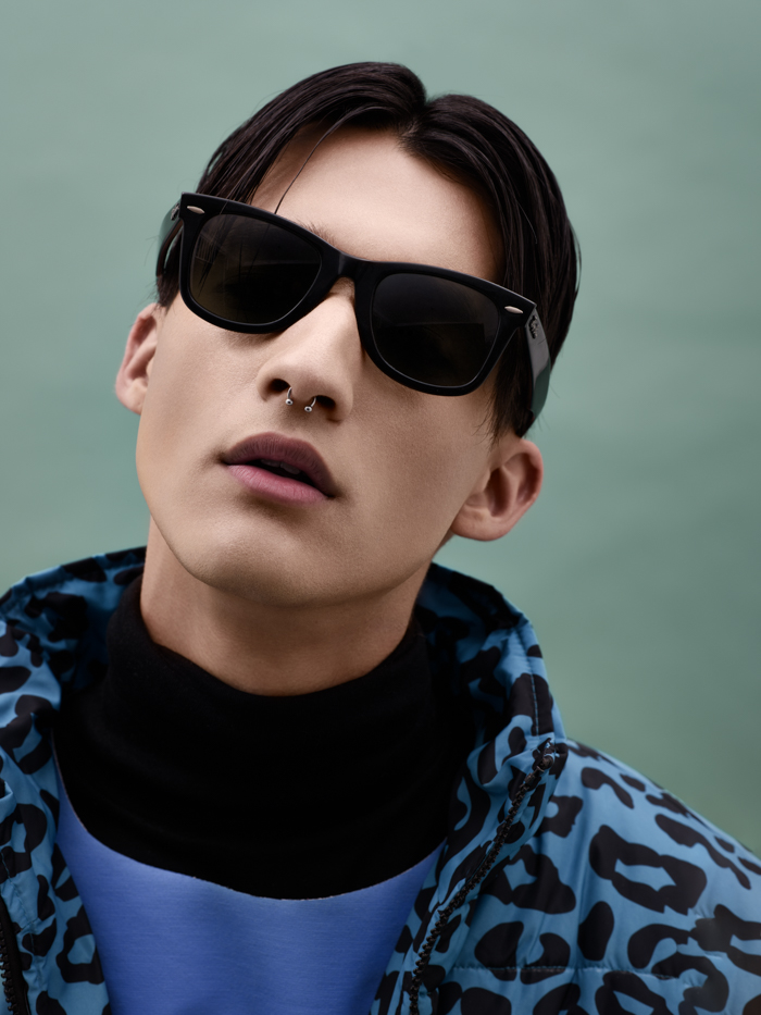 Sunglasses RETRO RAYBANS, Printed Bomber MR PRICE, Blue Tshirt AMOS TRANQUE at EGALITY, Polar Neck WOOLWORTHS