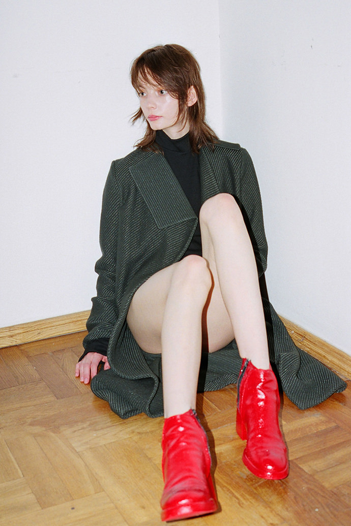 Bodysuit and coat - Radek Smedzik, shoes - vintage_mini