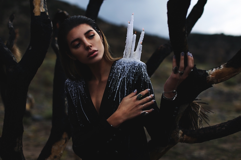 Candle Blazer: Handmade by Stylist - Jewelry: Nikdreamer