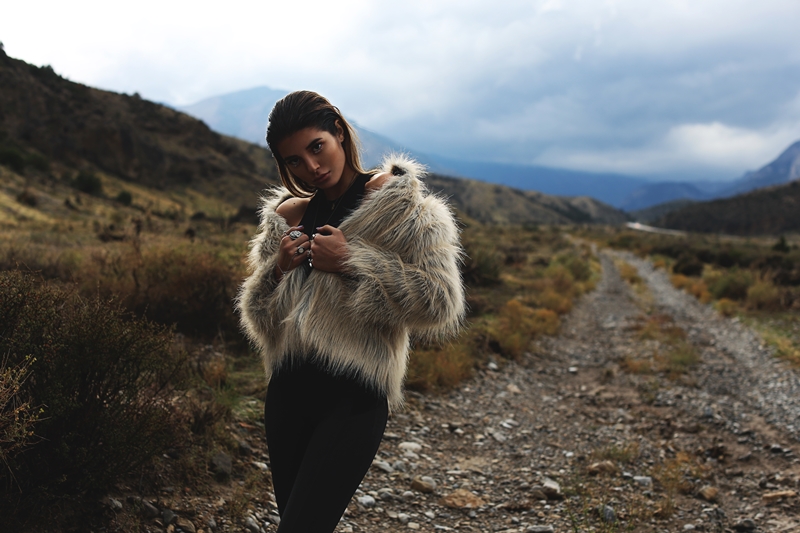 Faux Fur Jacket: Sanctuary Gray Pants: Vera Wang Jewelry: Nikdreamer