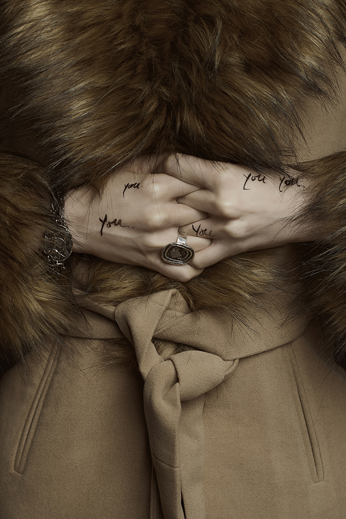 Coat / Stylist’s Own Fidelity Ring / Pyrrha 