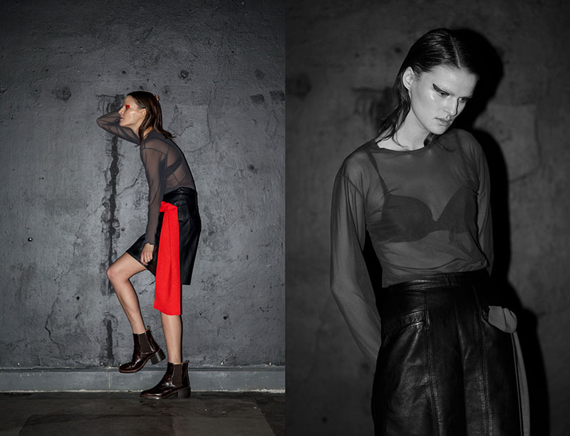 Shirt - Stefanel, Skirt - Stefanel, Scarf - Hand made , Boots - Zara