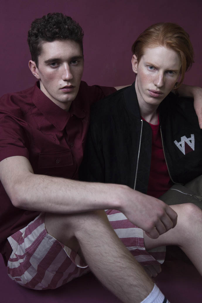 Yan Jacket: Wood Wood, T-­‐‑shirt: Our Legacy, Trousers: Beau Homme, Joby Shirt: Wood Wood, Shorts: Publish, Jacket: Wood Wood