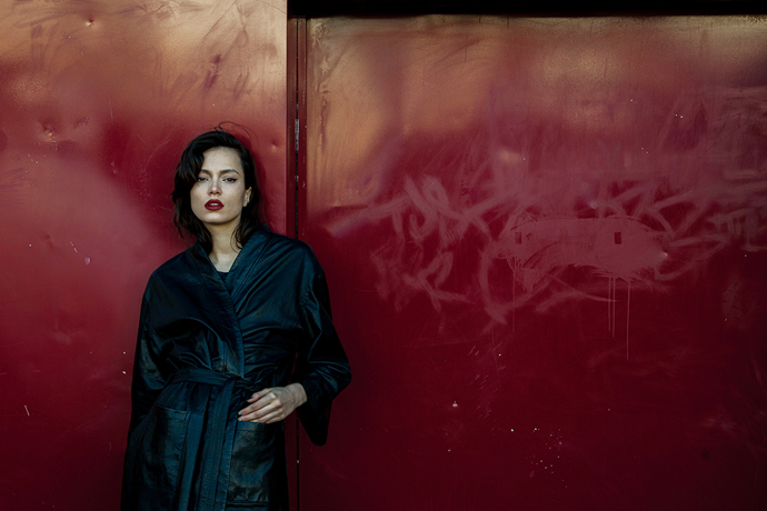 leather coat : AINUR TURISBEK high boots : Musette Paris