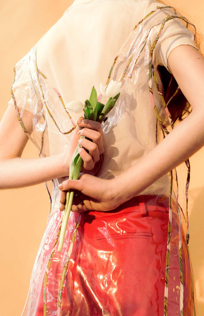 Shoes – D&G, Apron – Balenciaga, Shirt – Closed, Trousers - Strenesse