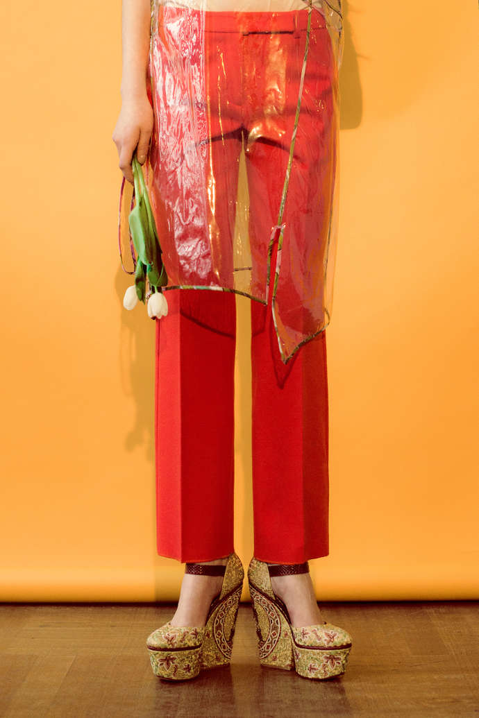 Shoes – D&G, Apron – Balenciaga, Shirt – Closed, Trousers - Strenesse