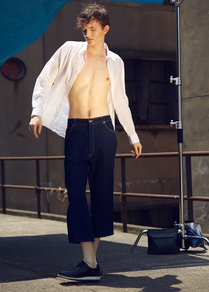 button down shirt Boss Orange jeans Lee shoes stylist's own