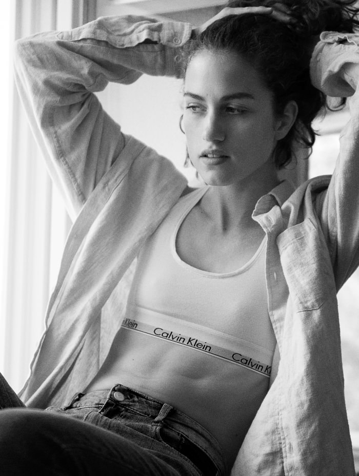 bra: Calvin Klein shirt: Asos
jeans: Zara