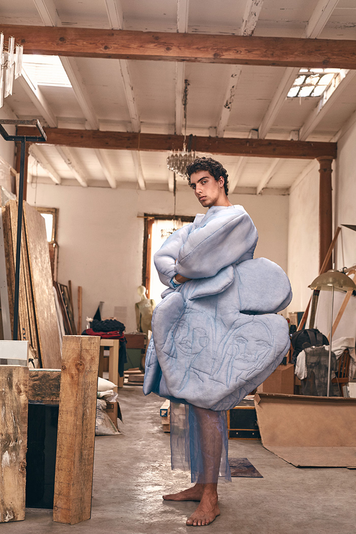 Coat and pants by Maison Medrano