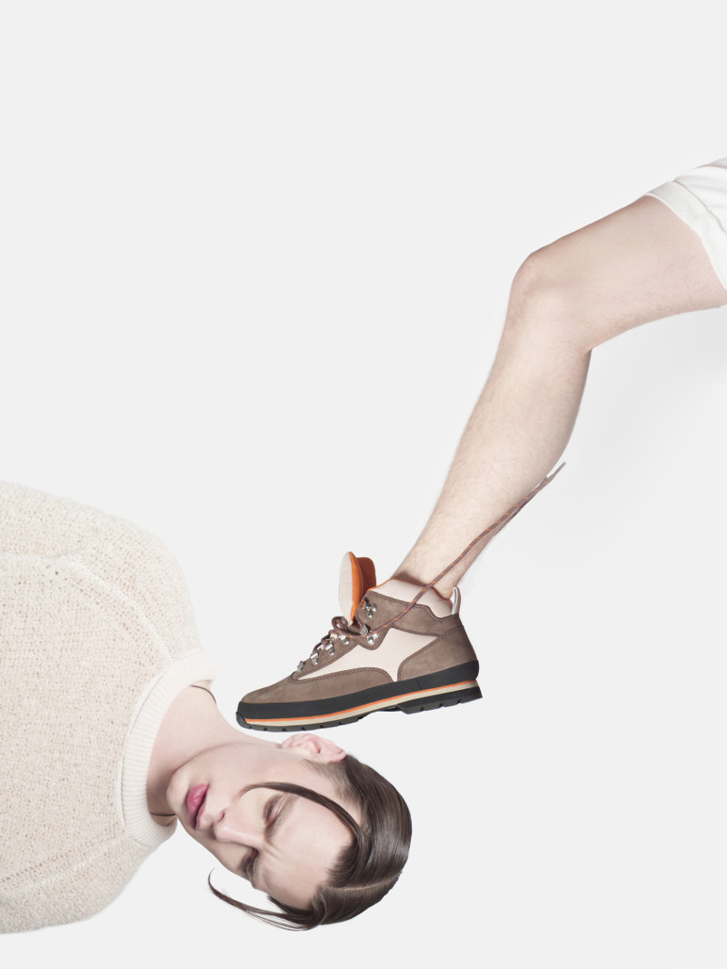 Simon: Wool sweater, Karen Millen, Jacob: leg: ribbed trouser, Dockers, shoes, Timberland x Stüssy