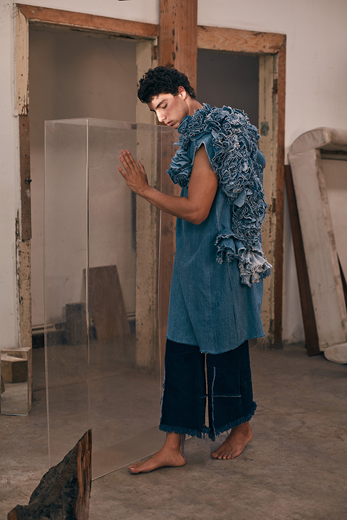 Top by Sophie Lerner, pants by Maison Medrano