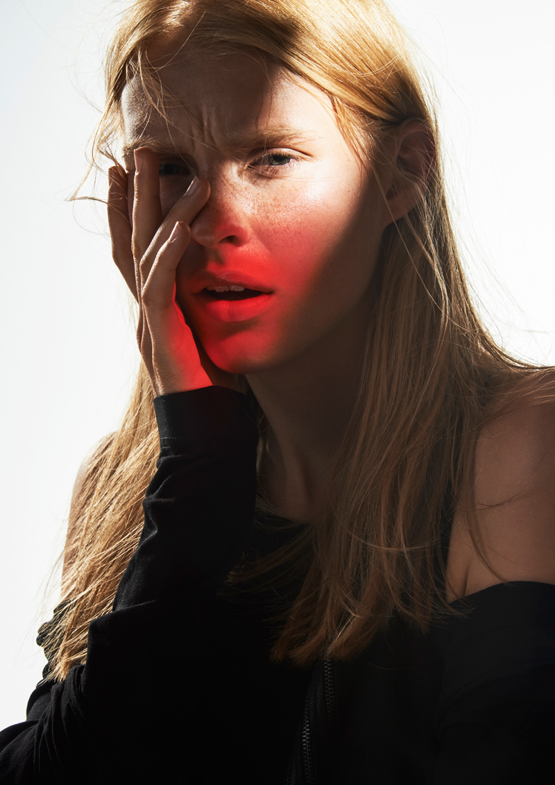 CORA KEMPERMAN dress, HELMUT LANG shirt and top, TSOLO MUNKH necklace 