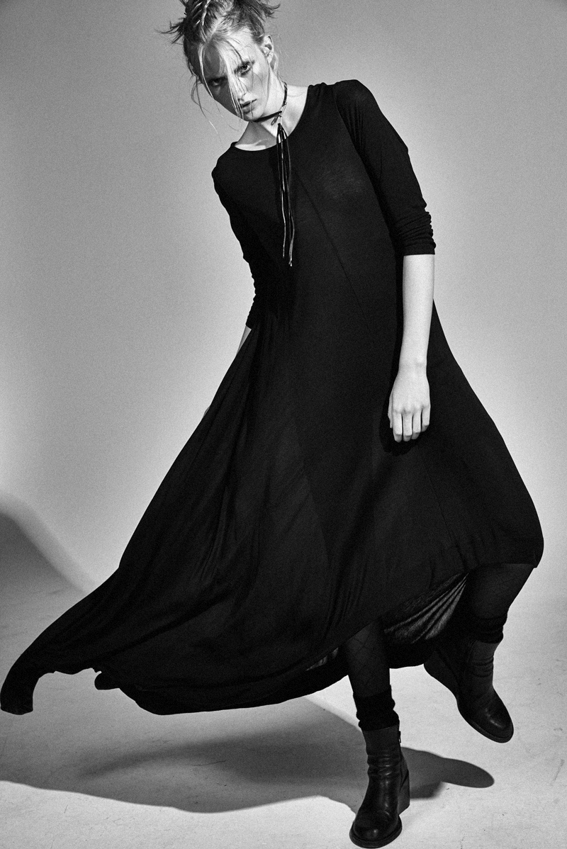 COS black dress, A.F.VANDEVORST stockings, FALKE stockings, CUSTOM MADE necklace, FALKE socks, ANN DEMEULEMEESTER ankle boots 