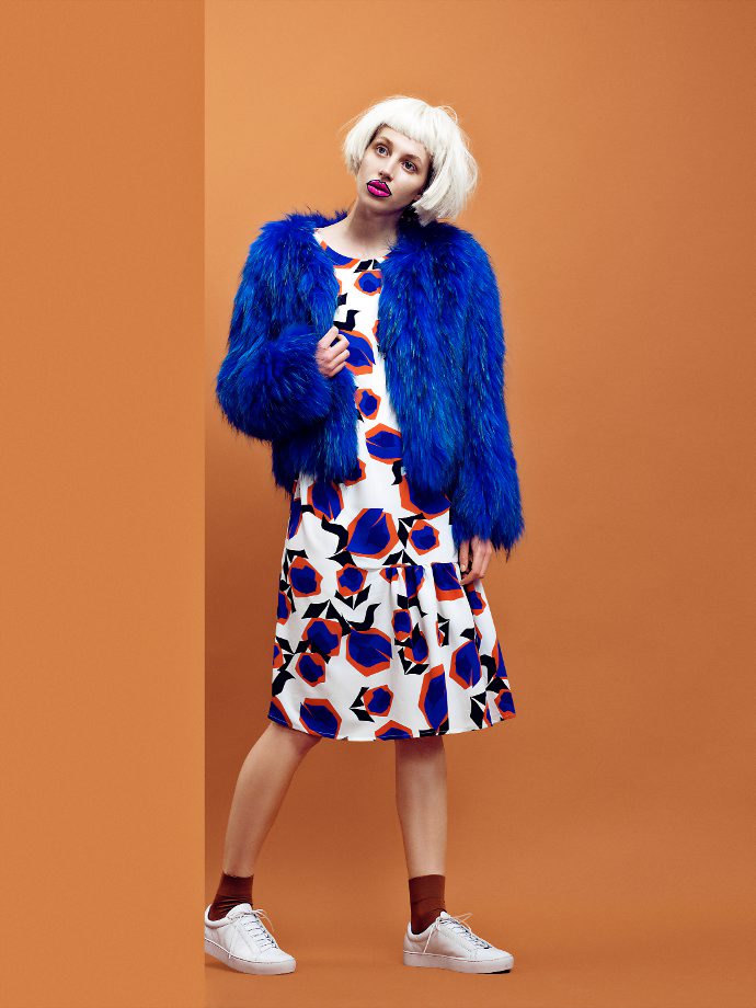 dress Libertine- Libertine, jacket Saks Potts, socks Weekday & sneaks Vagabond