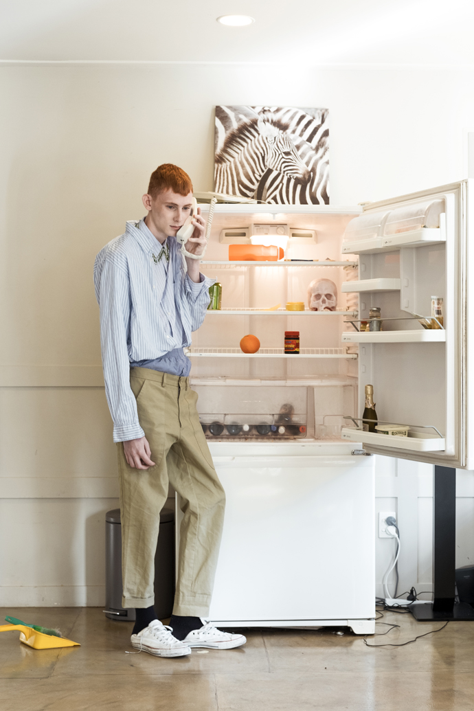 Shirts: Comme des Garçon Short: Uniqlo Pants: Zambesi Shoes: Converse