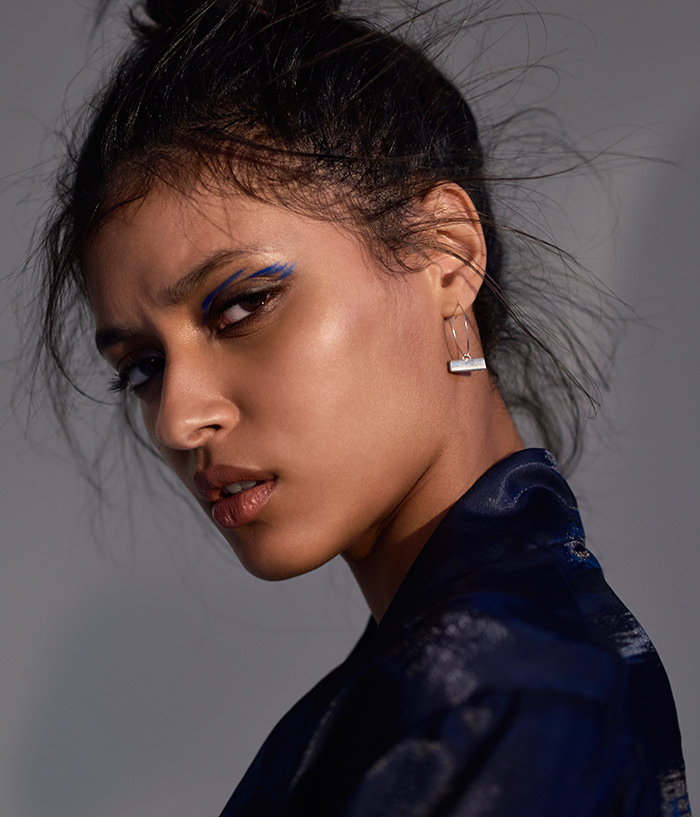 Blue silk bomber jacket by Oneiric Studio @oneiric_studio