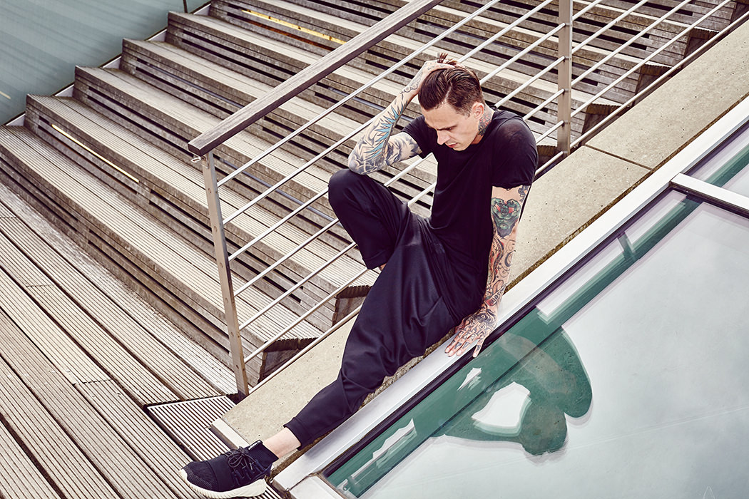 shirt: Rick Owens pants: By The Number shoes: Adidas