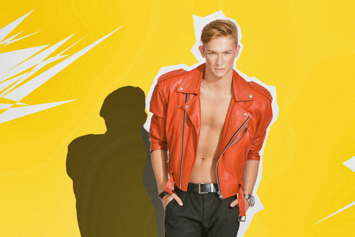 Curtis is wearing Jacket: Vintage Custom, Belt: Hollister, Watch: Diesel, Bracelet: Gucci, Pants: Zara