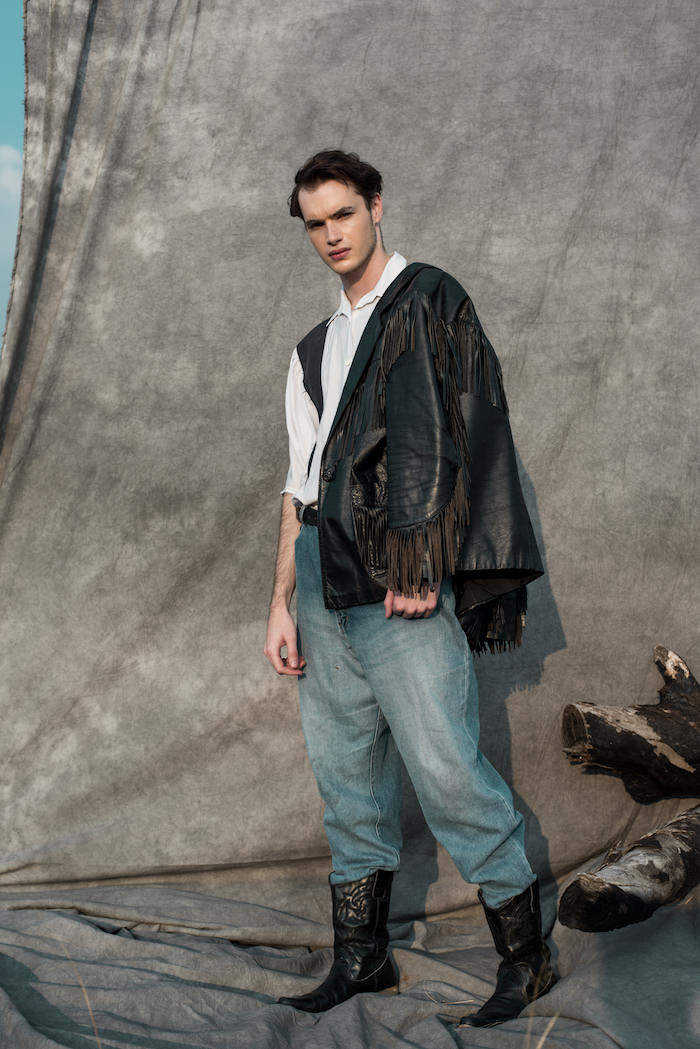 Shirt - Asseblief Vintage Leather Jacket - Second Attitude Leather Boots - Second Attitude