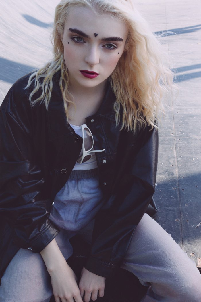 jacket -Sramstore, transparent trousers - Strogovintage, sunglasses - Vintage