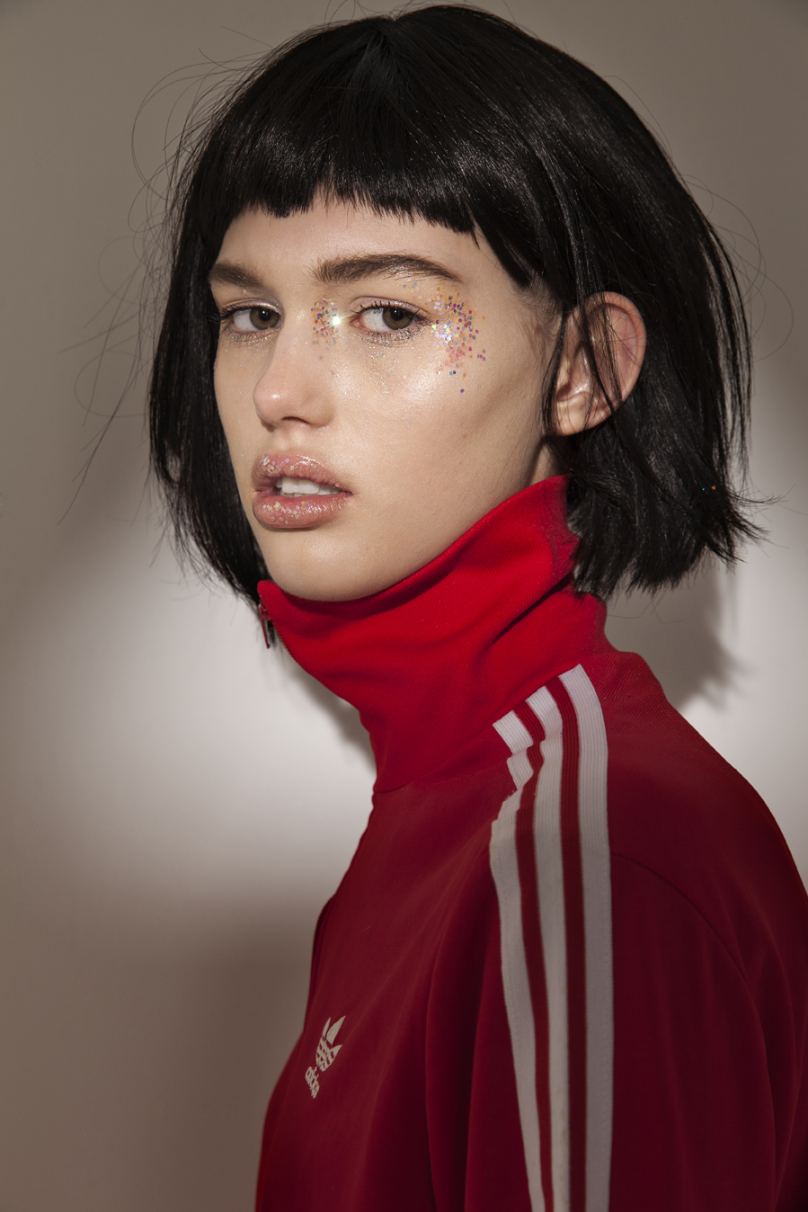 Red sweatervest Adidas