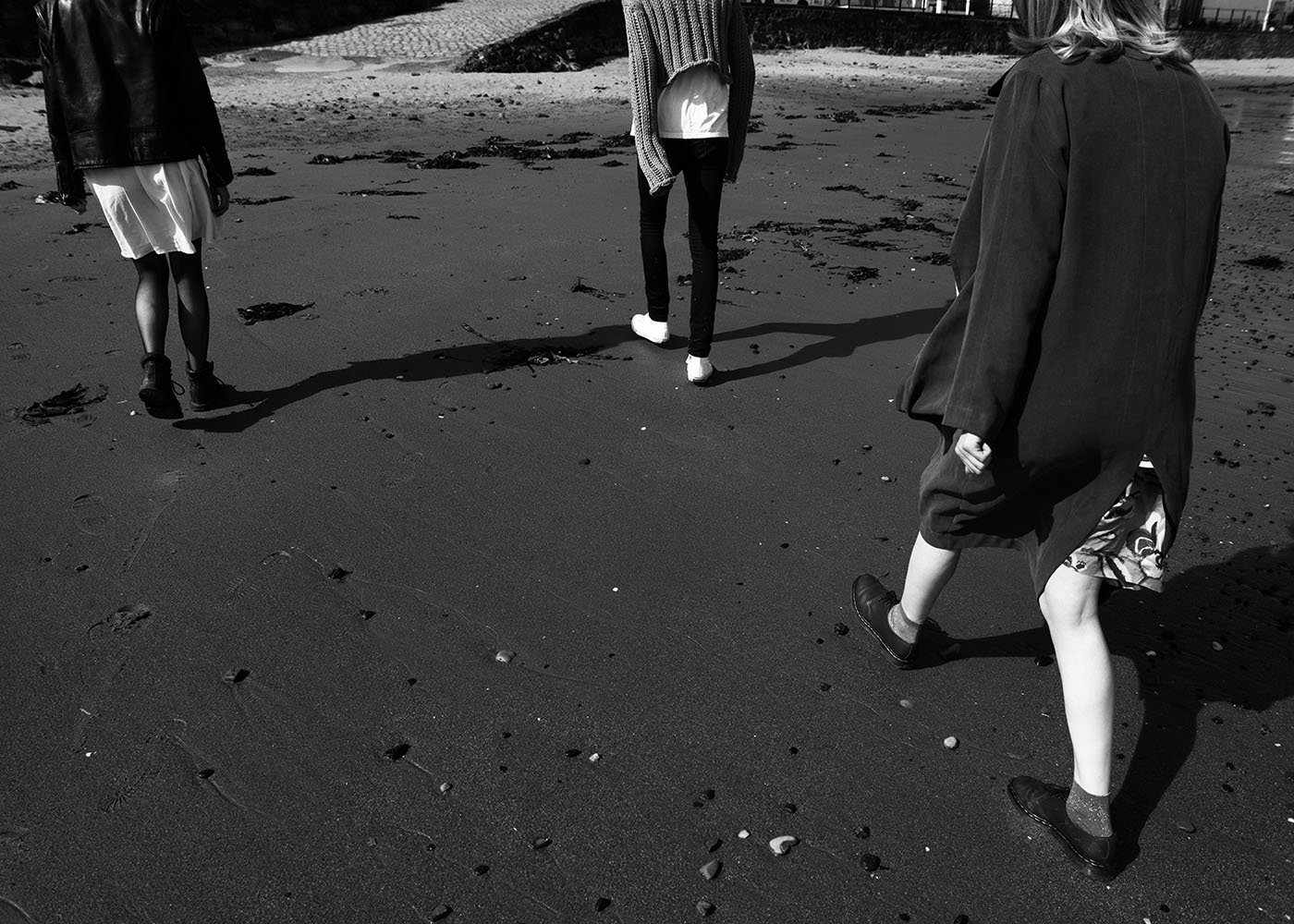 Jacket: City Retro Dress: The White Pepper Tights: Wolford Boots: CAT T-Shirt: Stylist’s Own Knitwear: Beth Furini Textiles Jeans: Cheap Monday Shoes: Converse Coat: Topman Skirt: Vintage Dries Van Noten Shoes: Dr Martens