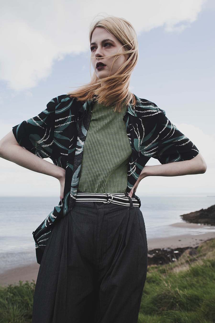 Top: Vintage Prada Shirt: Topman Trousers: Vintage Dries Van Noten Belt: Uniqlo