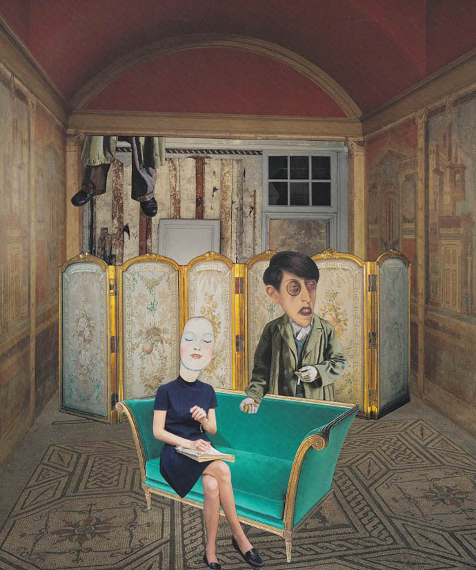 hosting silken sentences and random notes exchanged in the most circuitous way, one logic and one non-logic