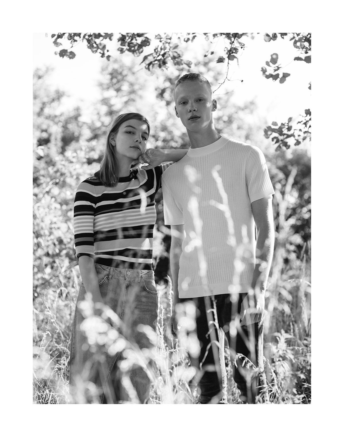 Sunny: sweater&skirt by Zara, Levi: sweater by Zara