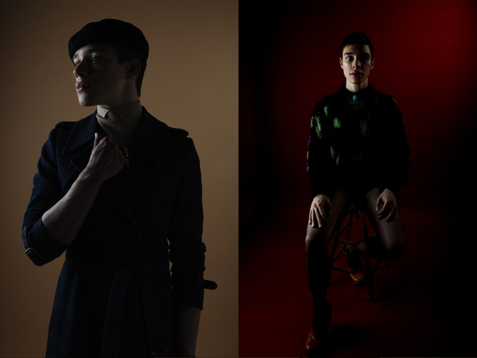 SX Trench in denim Dries Van Noten Collar PRADA Hat Vintage DX Pullover VINTAGE Shoes PRADA