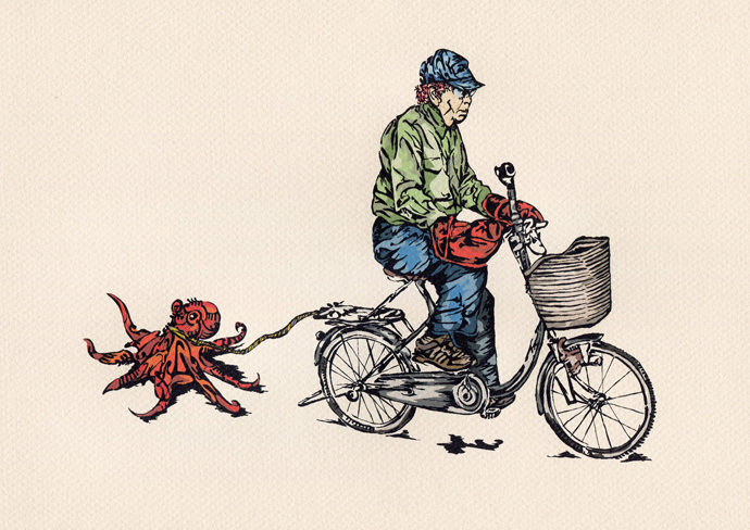 「drag the octopus」