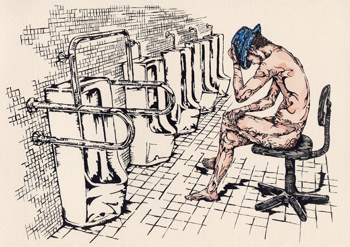 「Even if I act cool, I can`t even piss」