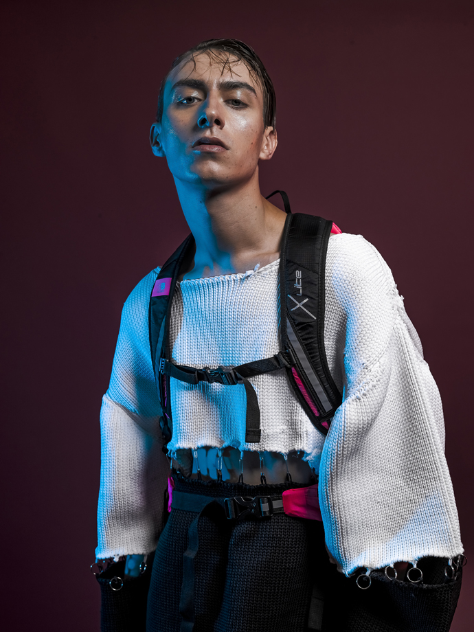 Samm Top - Ellie Rousseau Purple top - Mai-Gidah Backpack – Karrimor