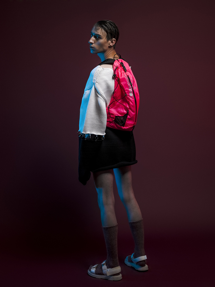 Samm Top - Ellie Rousseau Purple top - Mai-Gidah Backpack – Karrimor Socks - Uniqlo