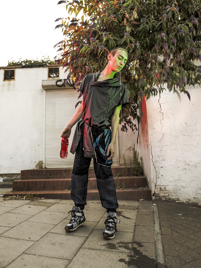 Samm top- Topman AAA Line Trousers- Ataraxi Flicker - Nasir Mazhar Himalayan boots - Bernhard Willhelm to&gether by Camper socks - Uniqlo