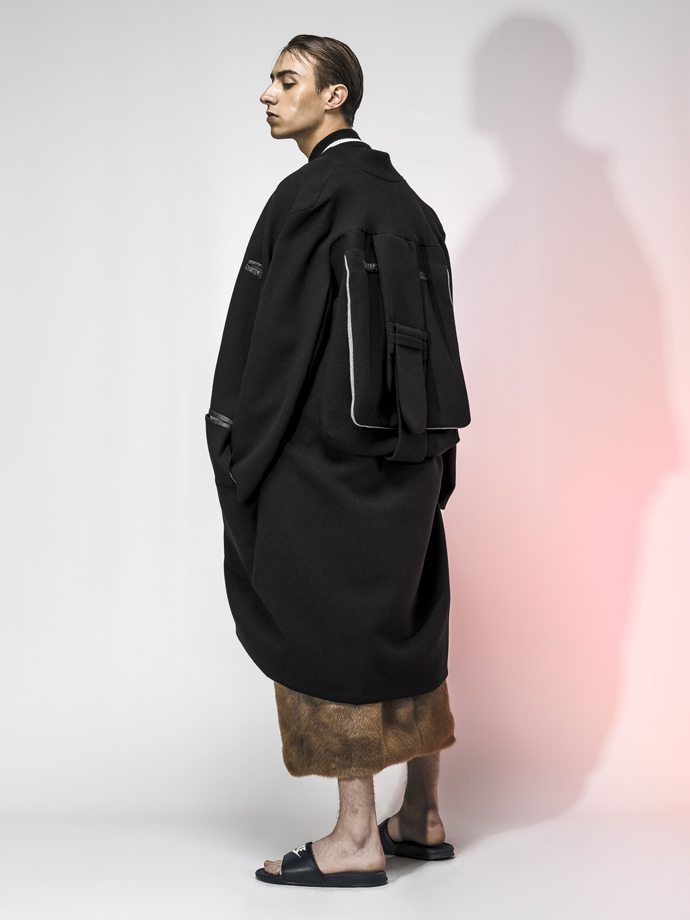 Samm Jacket-Maigidah Top - Ellie Rousseau Skirt - Adam Jones Slippers - Nike