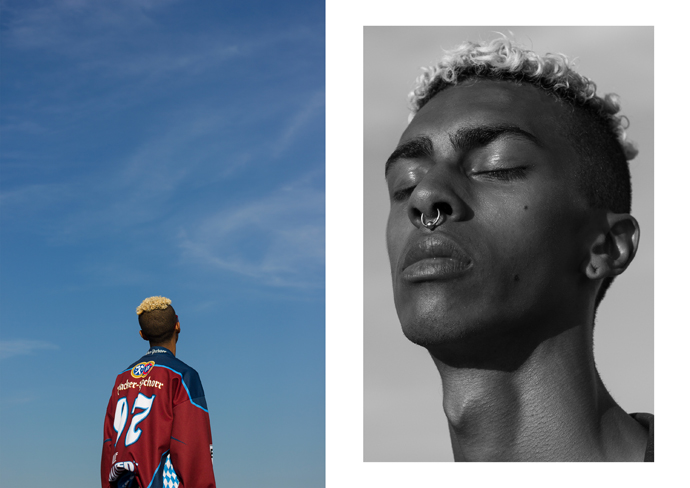 Trousers - Karl Kani vintage Hockey Shirt - vintage Belt - Harley Davidson Sunglasses - Asos 