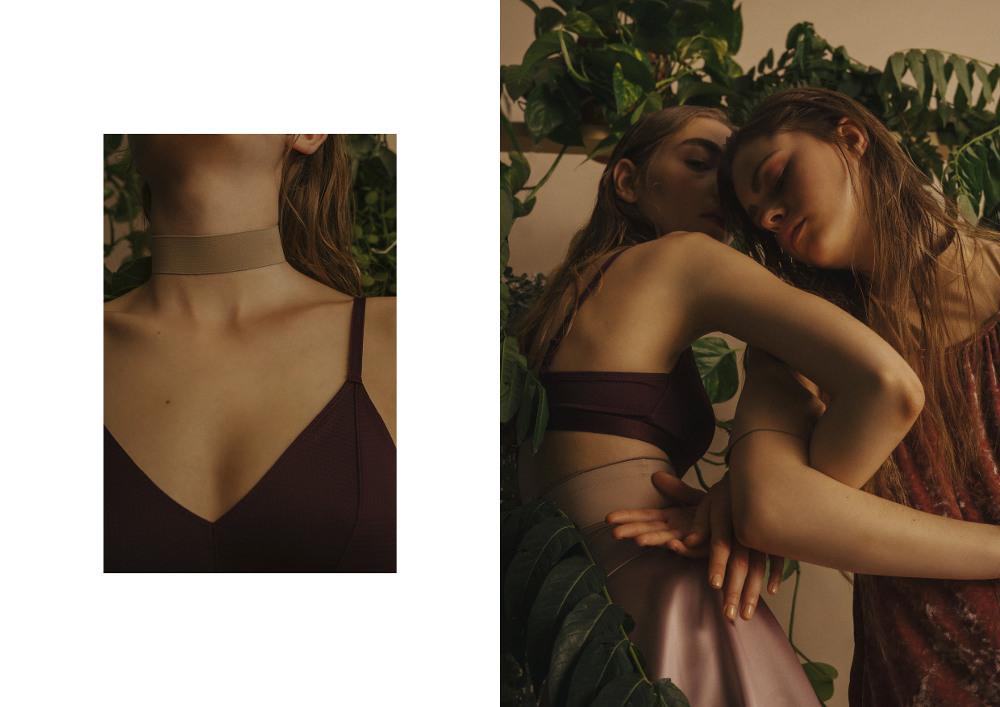 Left: Bra by Björn Borg Necklace Stylists Design Right: Bra by Björn Borg Shape-Panty by Conturelle by Felina Skirt by Asos Jumpsuit by Asos Shirt by Martin Niklas Wieser