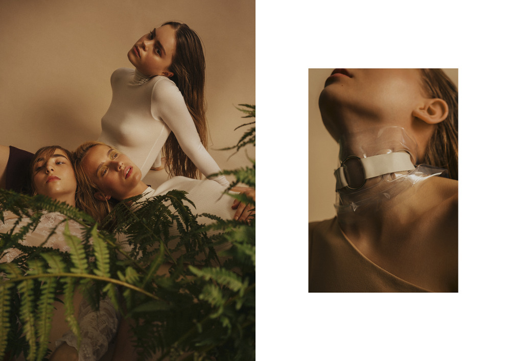 Left: Blouse by Vero Moda Shape-Panty by Conturelle by Felina Pullover by Uniqlo Skirt by Edited Shirt by Object Trousers by Mint & Berry Right:: Top by Martin Niklas Wieser Jewellery Stylists Design