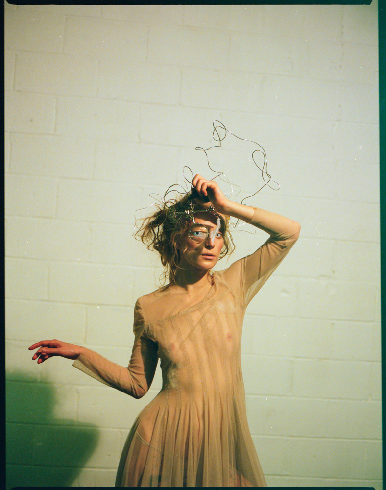 Dress and cape by Hiroshi Goto