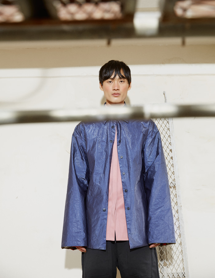 Metallic Coat Ratpack by Will Quinn Shirt Models Own Pants ACNE Studios