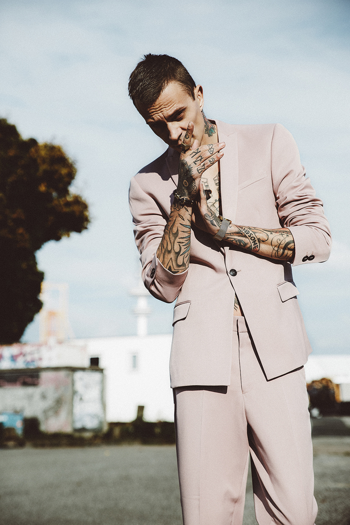 suit by Asos, watch by Komono, bracelet by Paul Hewitt,  ring vintage