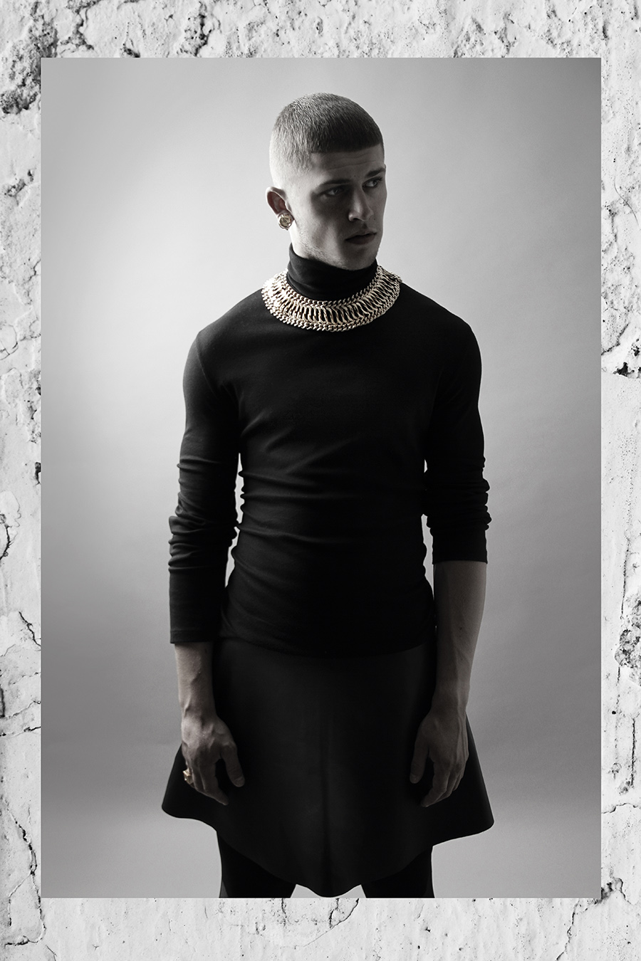 Meggings - Top Man Skirt - American Apparel Turtle Kneck - American Apparel Ring - GoGo Phillip  Earring - Bill Skinner Necklace - Top Shop  Shoes - Nike  