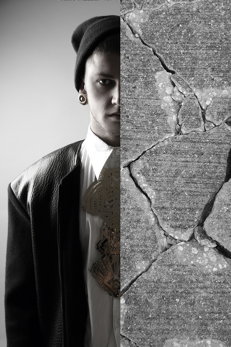 Shirt - Claudia Ligari Jacket - Claudia Ligari Shorts - Top Man Meggings - Top Man Shoes - Nike Necklace - Finchittida Fitch Rings - Claudia Ligari Earrings - GoGo Phillips